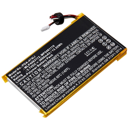 Ultralast Tablet Battery, PDA-474LI PDA-474LI